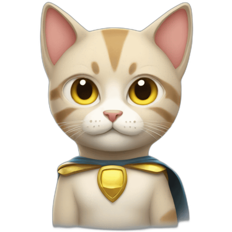 Super hero cat emoji