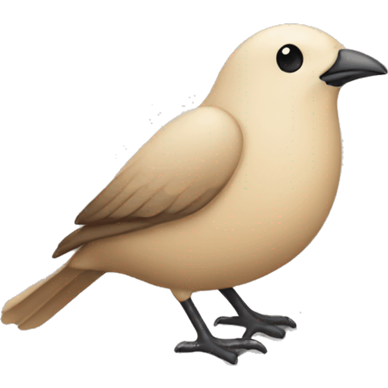 Beige bird emoji