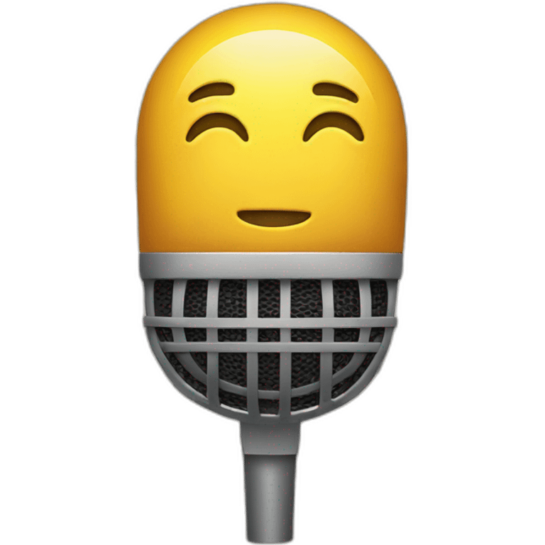 Mic with notes emoji