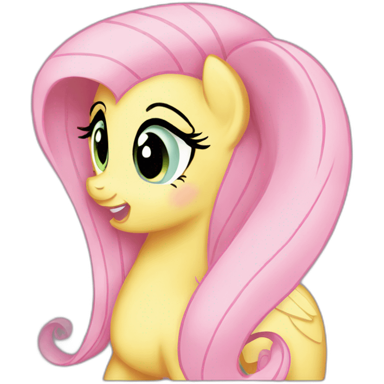 Fluttershy from her side emoji