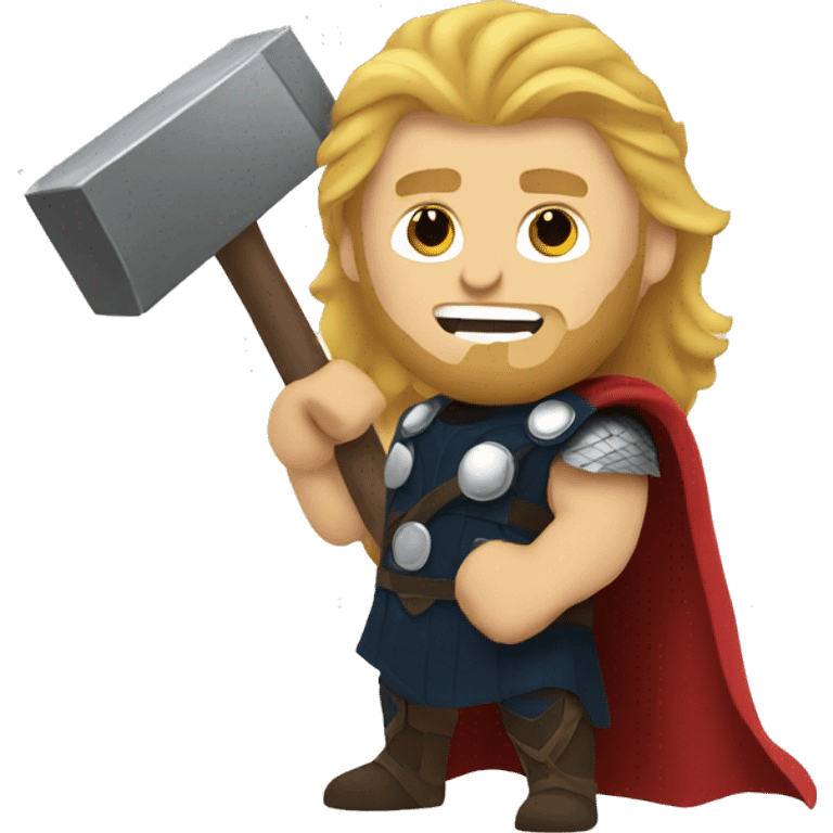 Thor holding a hammer emoji