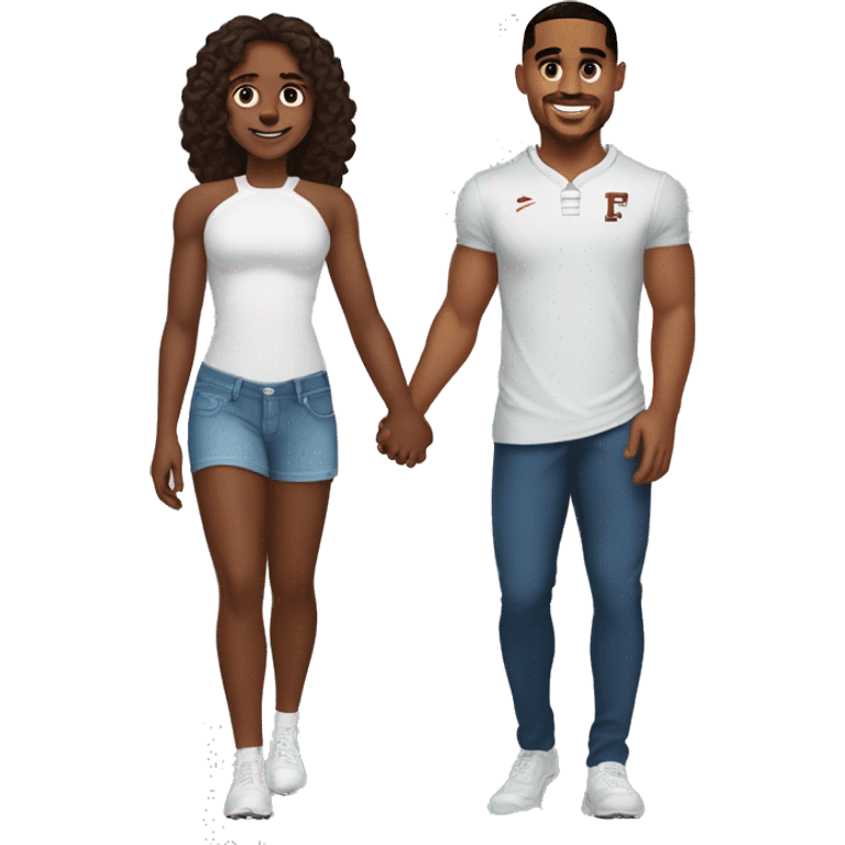 Aj brown and Jalen hurts holding hands emoji