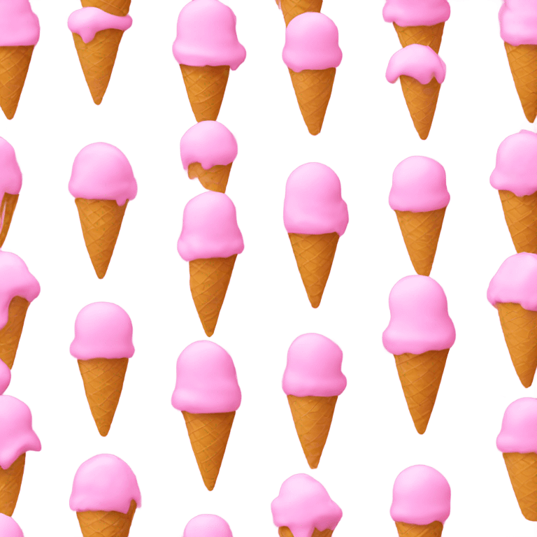 Ice cream pink  emoji