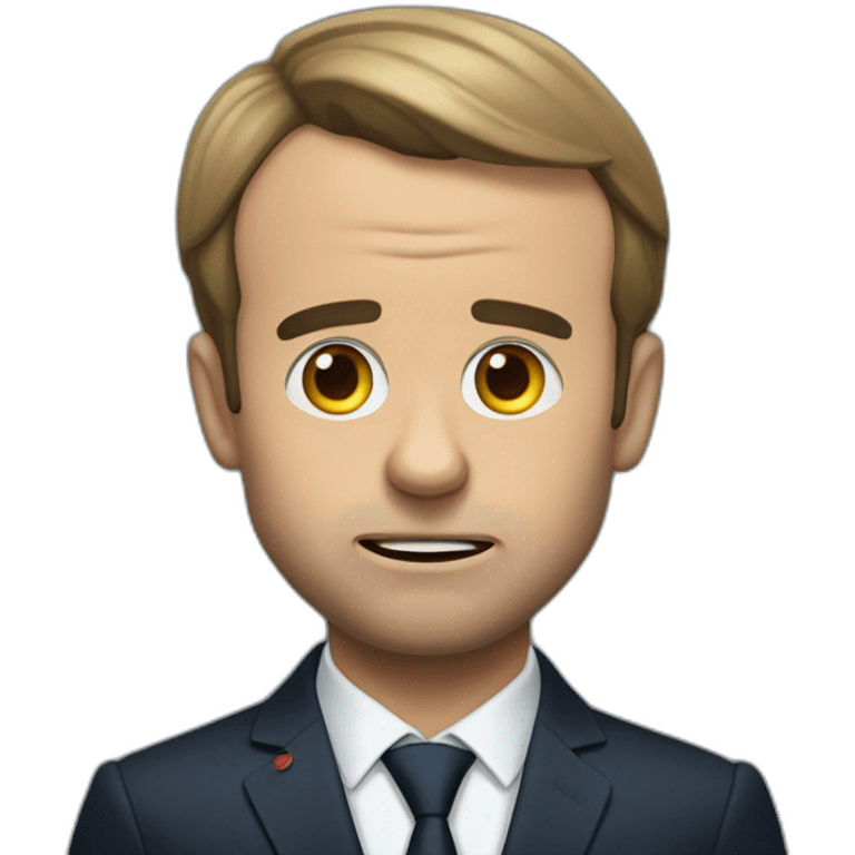 macron afraid of computer emoji