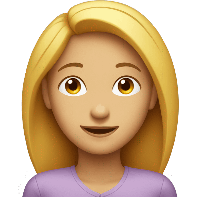 woman smiling with eyes closed and head turned to the left emoji