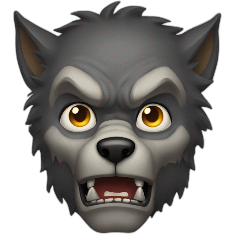 scary werewolf emoji