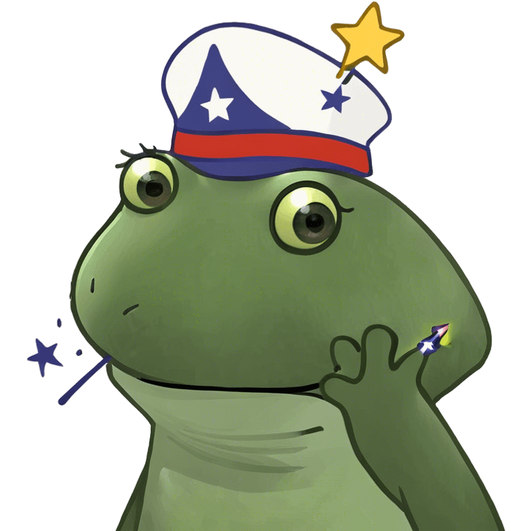 bufo with shooting stars out of eye sockets emoji