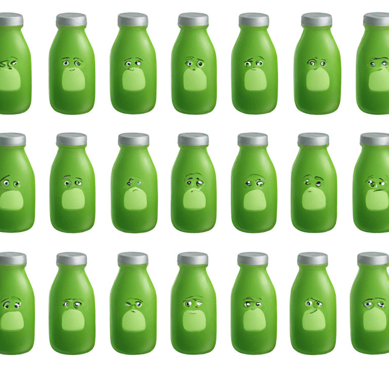 Bottled green juice emoji