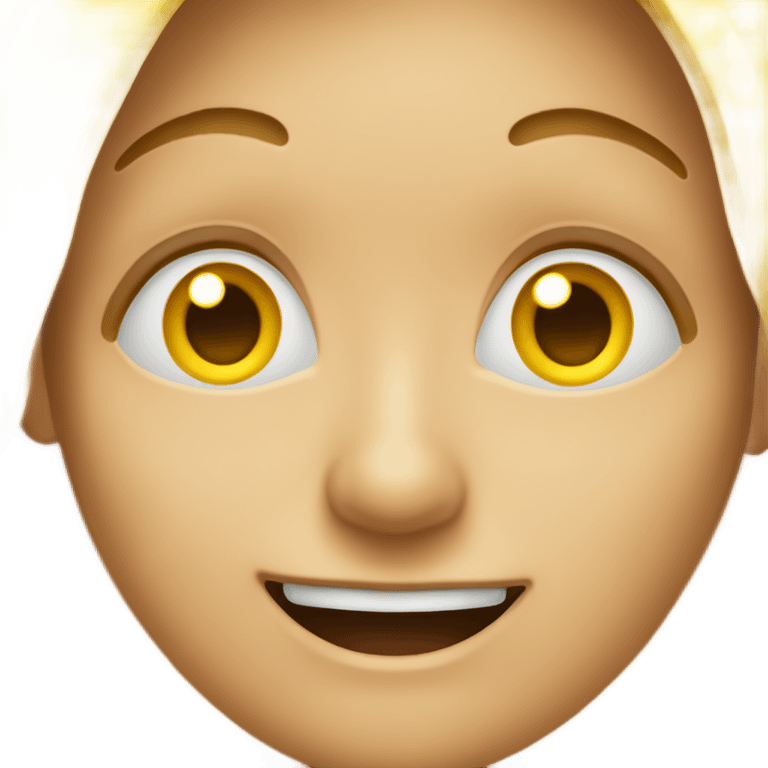 the yellow iphone emoji with eyes rolled diagonaly to the top right of the eye while having a simple smile showing no teeth emoji