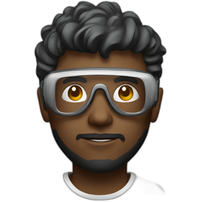 designer with vr glasses emoji