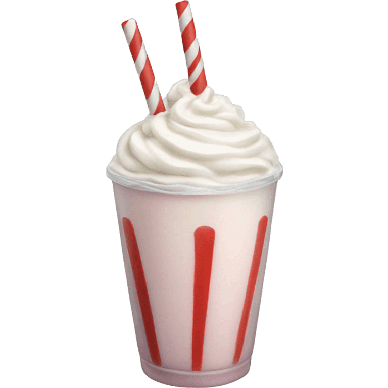 Peppermint milkshake emoji