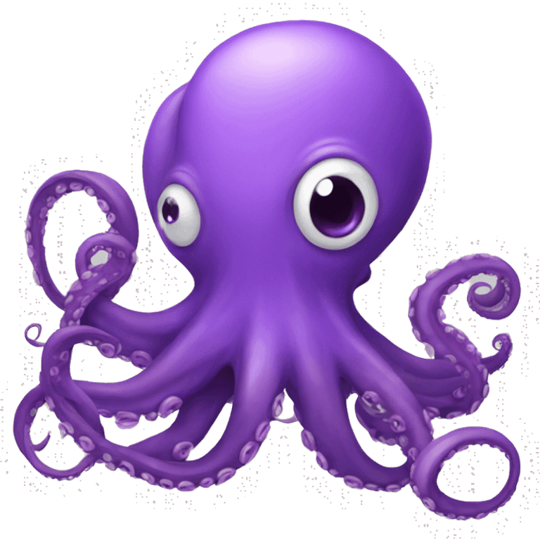 purple octapus playing games emoji