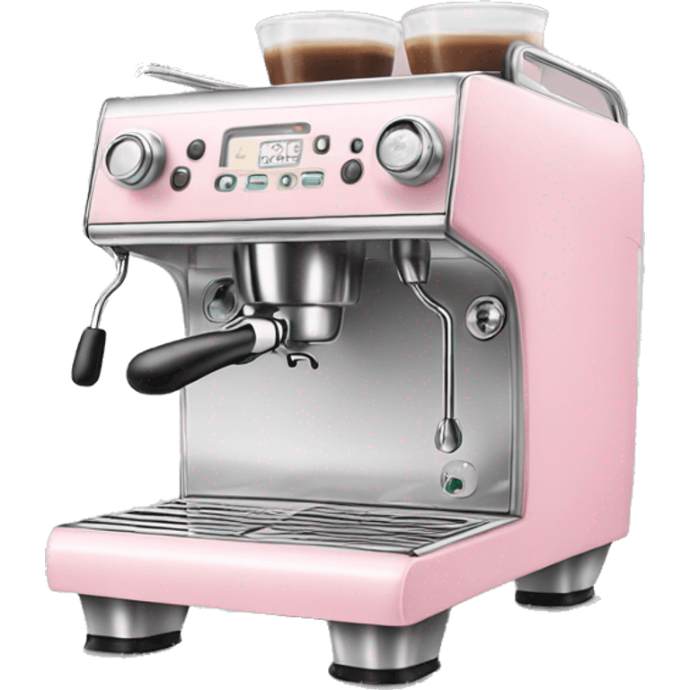 Pastel pink espresso machine emoji