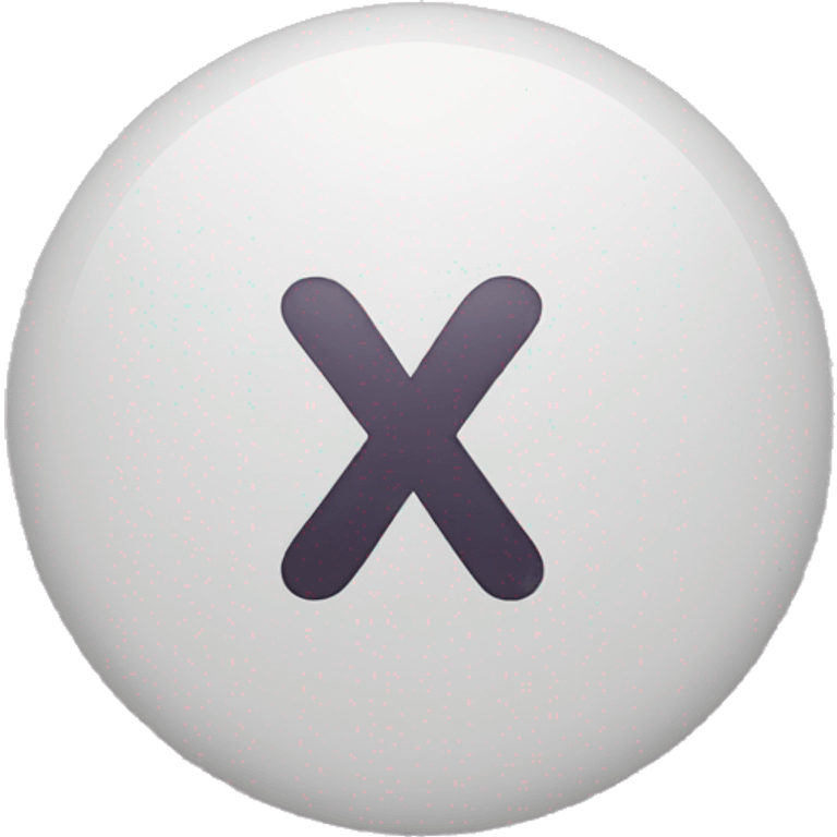 an x symbol emoji