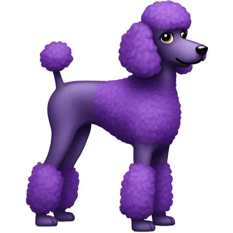 purple poodle pooting  emoji