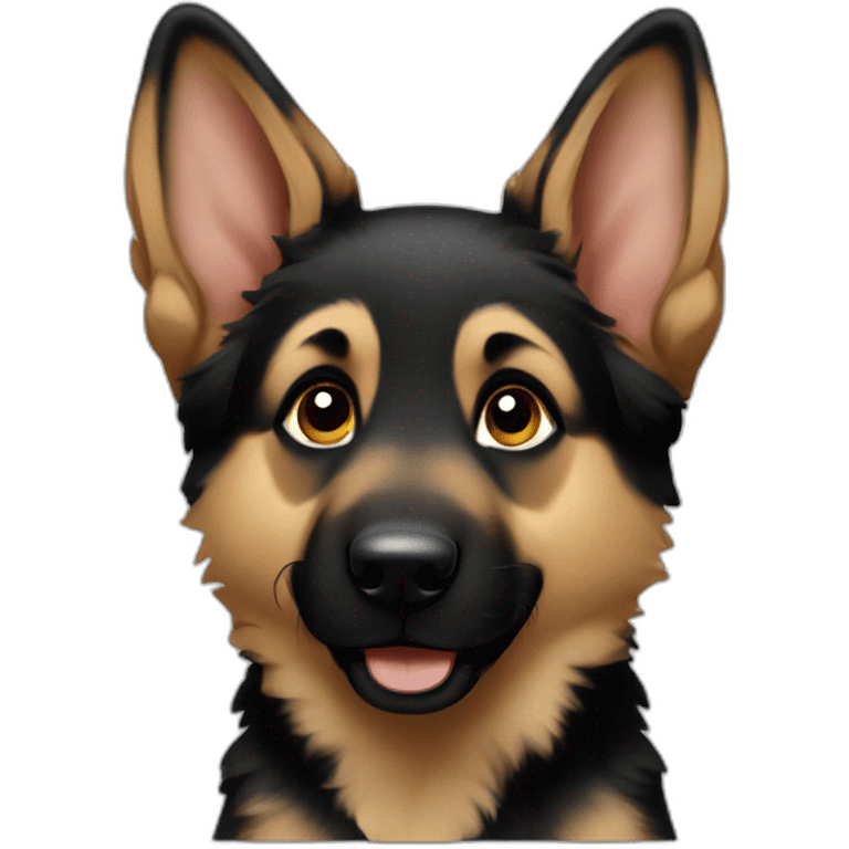 German Shepherd puppy emoji