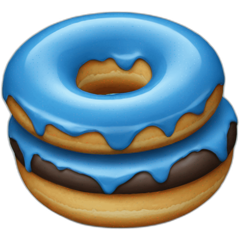 Blue donuts  emoji