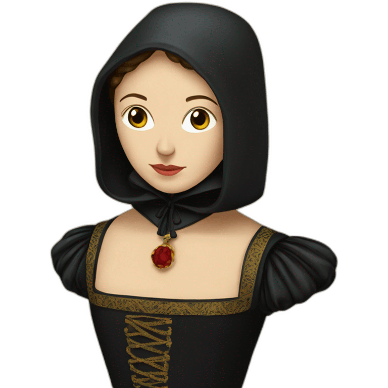 Catherine-de-Medici-in-black-hood- emoji