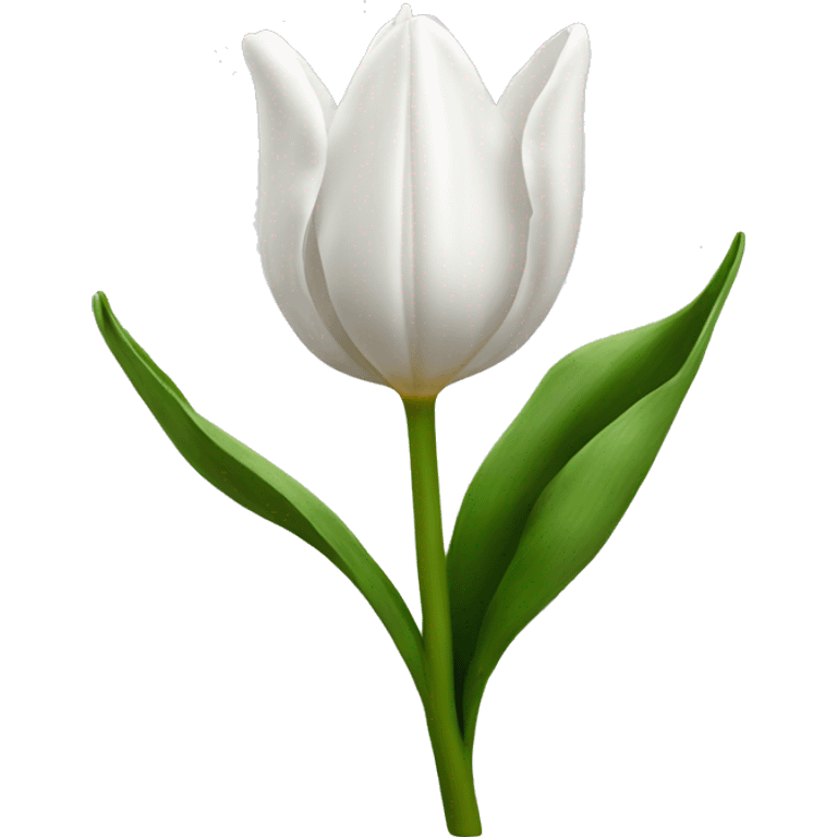 white tulip emoji