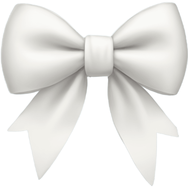 White bow  emoji