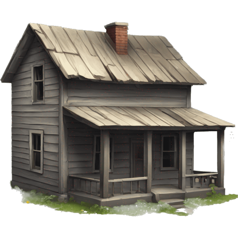 Small abandoned house emoji