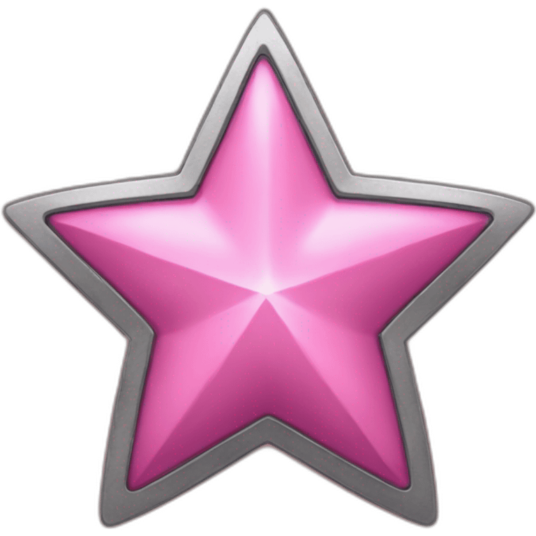 pink star erobed with iron emoji