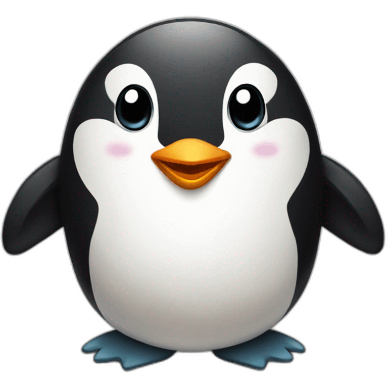 Happy penguin emoji