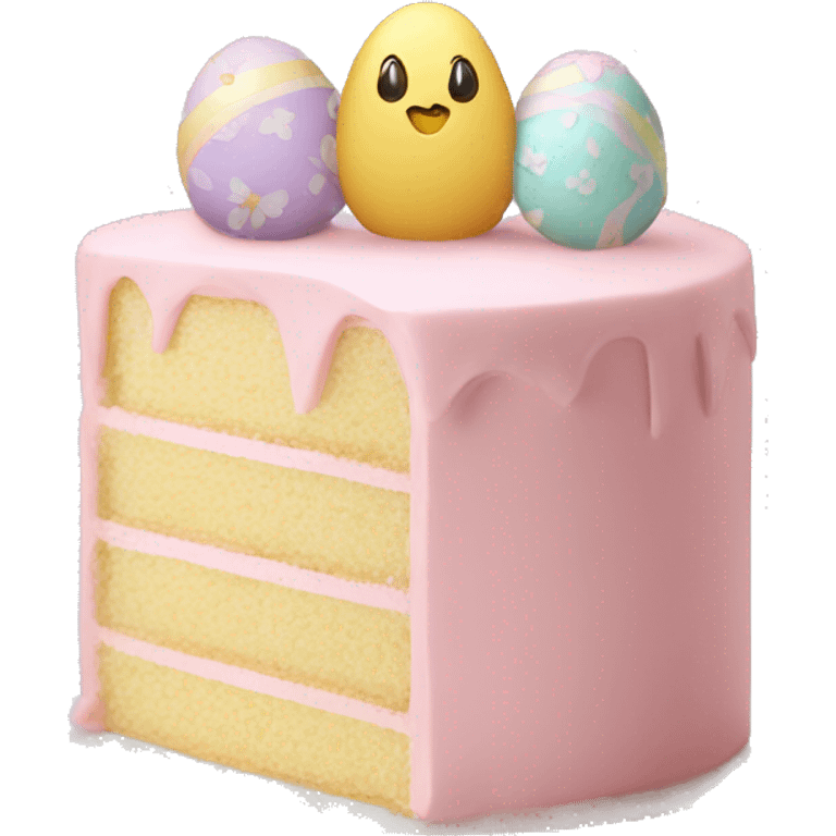 easter pastel light pink cake emoji