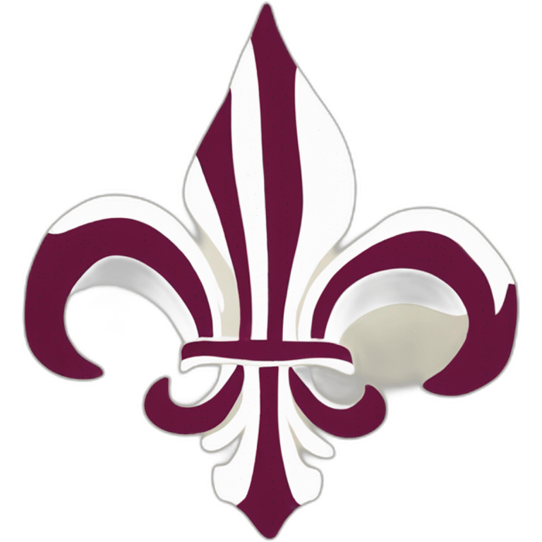 Drapeau blanc à fleur de lys emoji