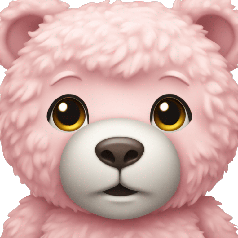 pastel pink teddy bear emoji