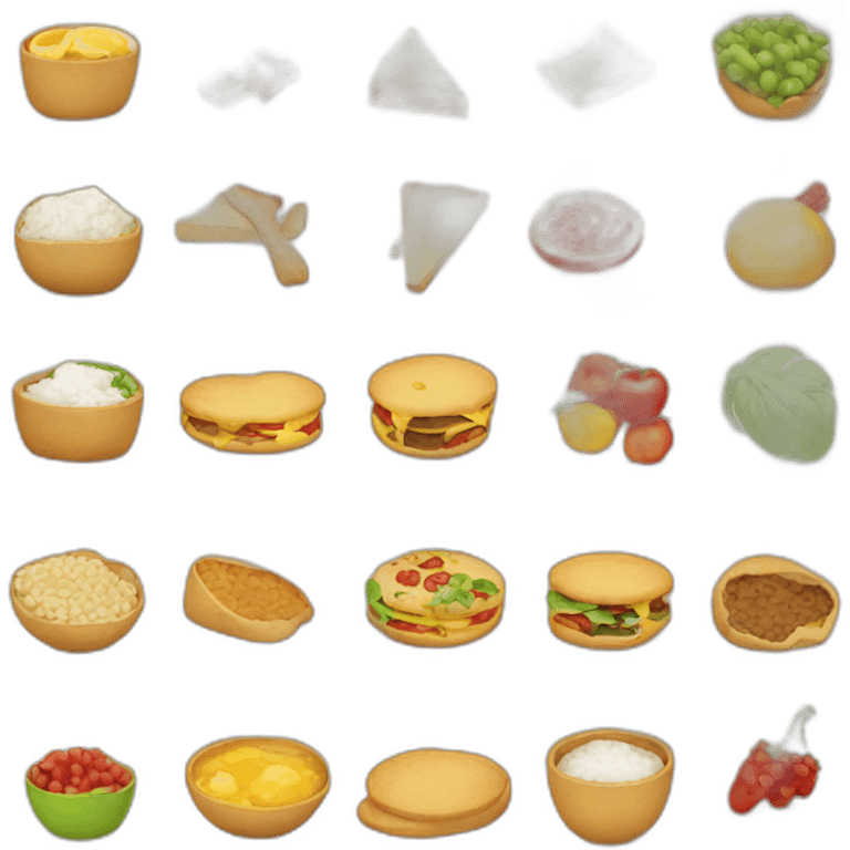 Pictograms I want to eat emoji