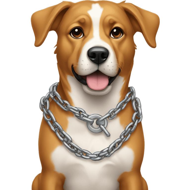 dog with chain emoji