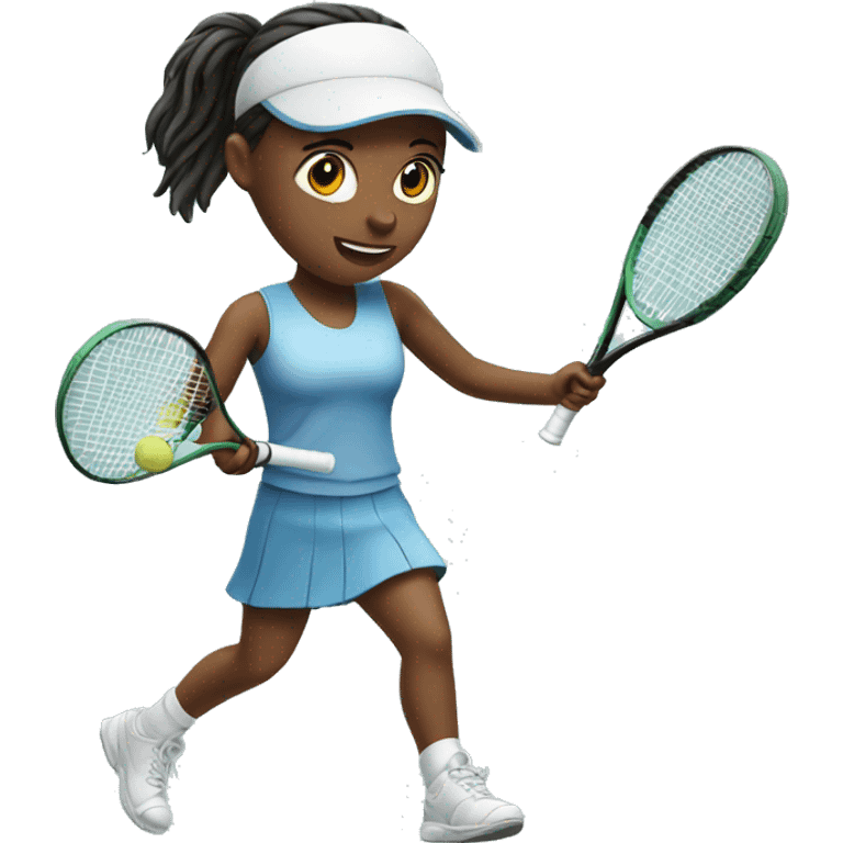 Girl playing tennis emoji