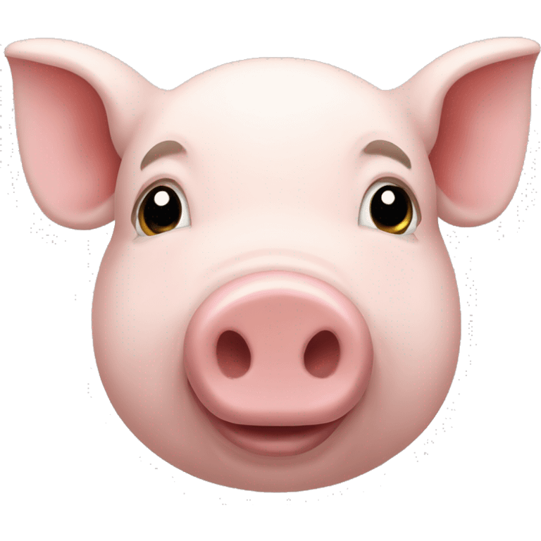 une tête de cochon qui rit emoji