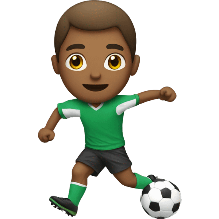 Guy playing soccer  emoji