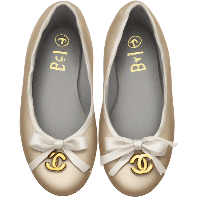 Chanel ballet flats emoji