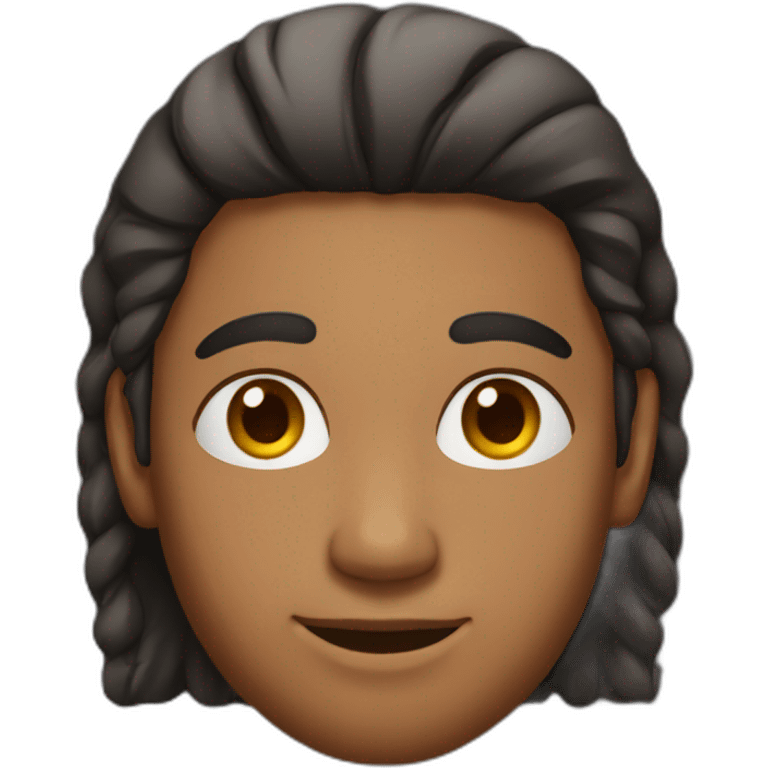 indian guy with middle part hair emoji