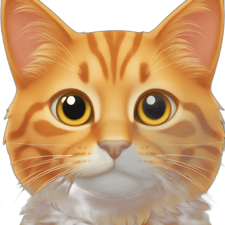 orange cat with chatgpt logo emoji