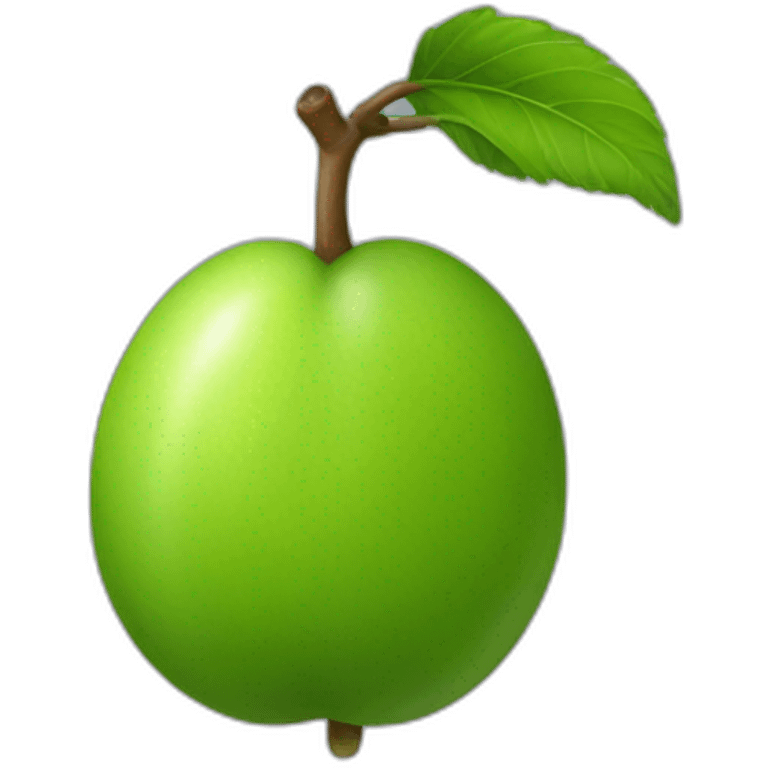 green plum emoji