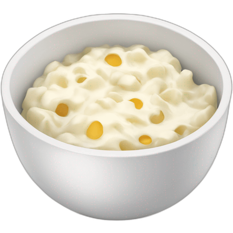 cottagecheese in a bowl emoji