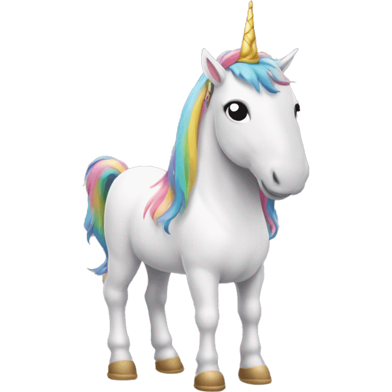 Ladrón con un unicornio emoji