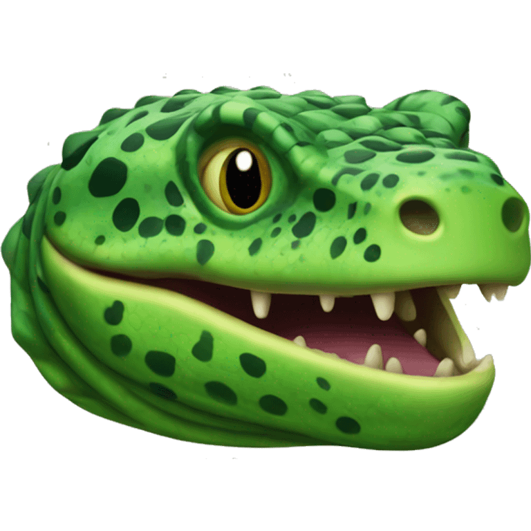 Green Gila Monster Head emoji