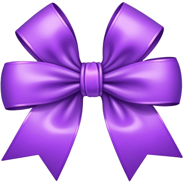 Purple bow emoji