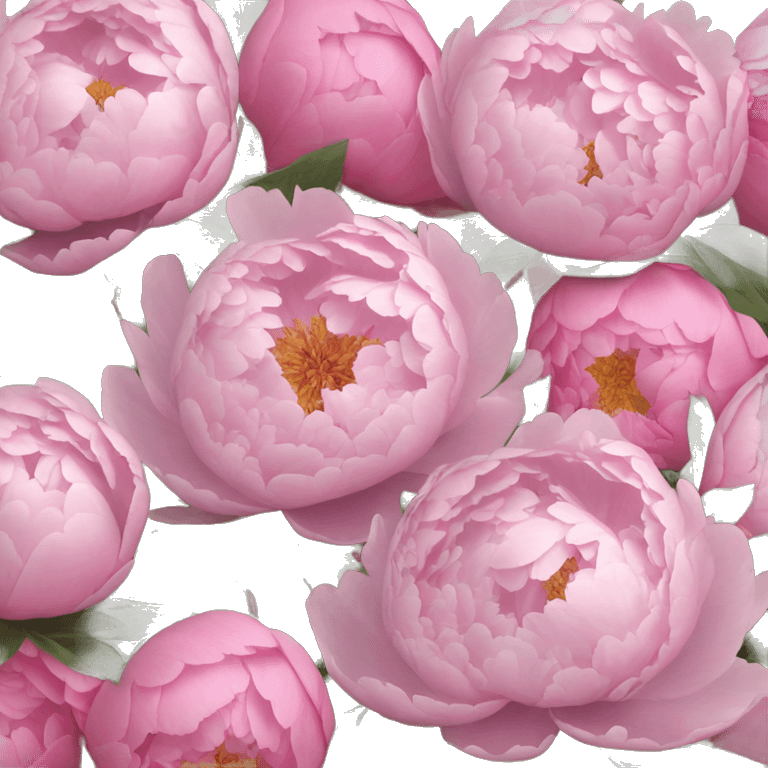 peonies ￼ emoji