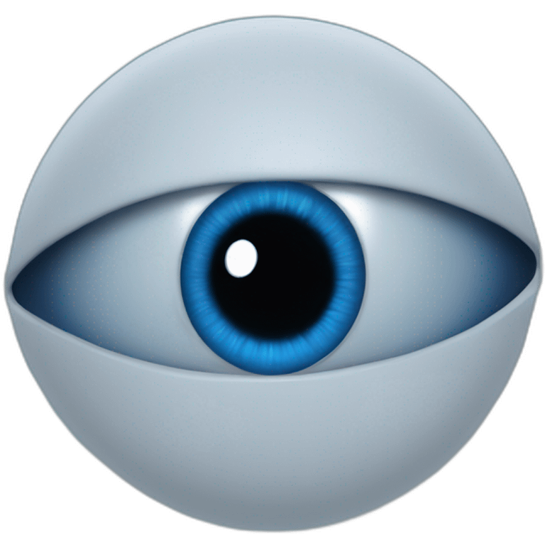 mono eye electric blue spheric creature emoji