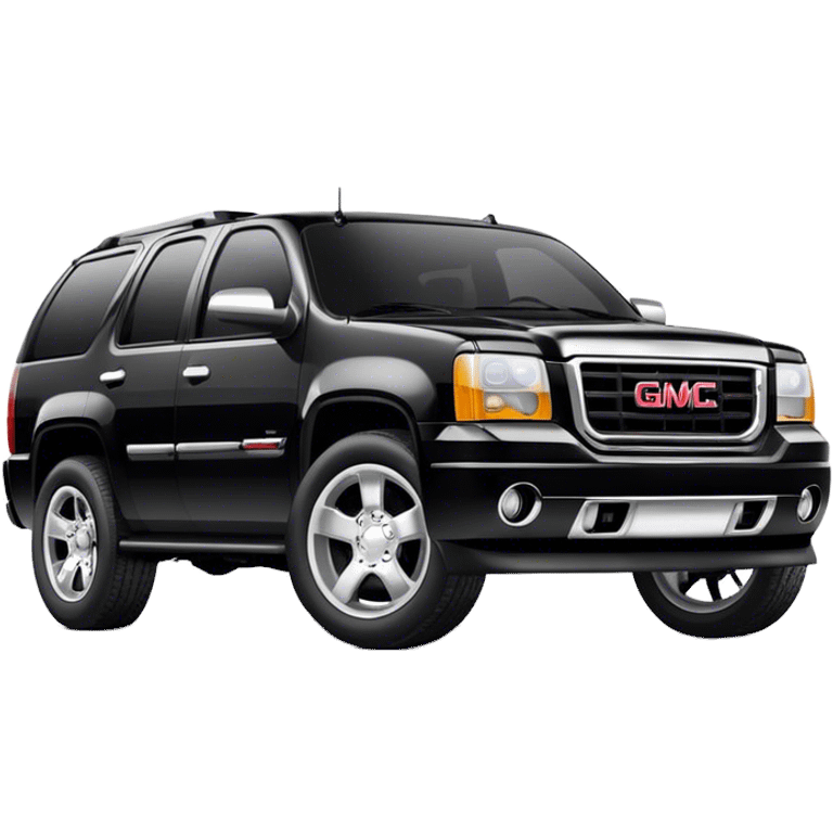 Black gmc suv emoji