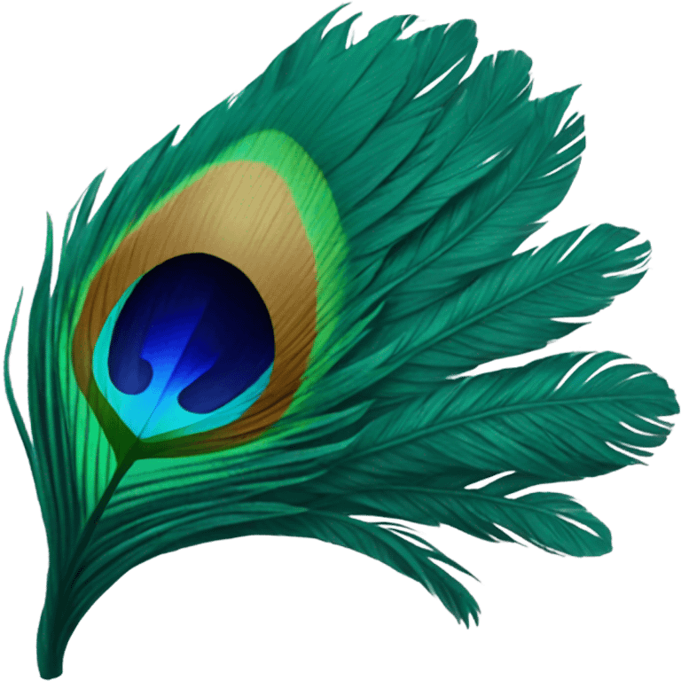 Peacock feather emoji