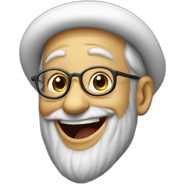 Rabbi laughing emoji