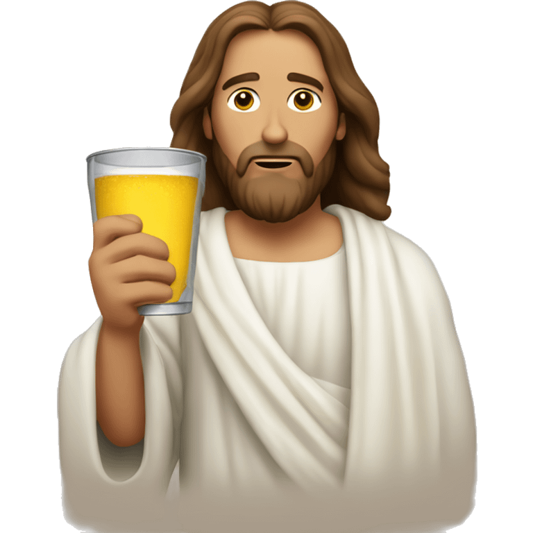 Jesus drinking out of a Stanley tumbler  emoji