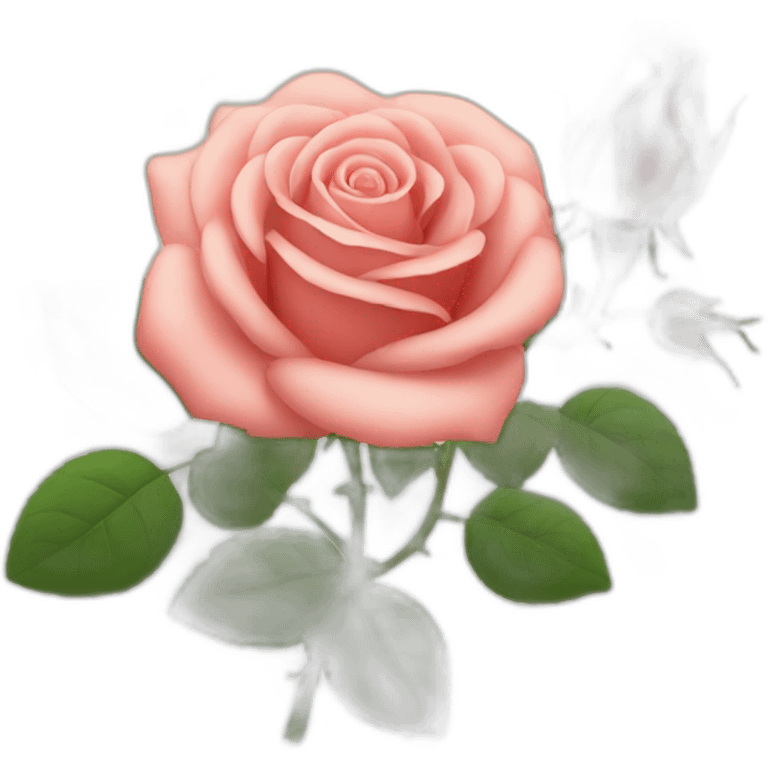 Rose with vines emoji